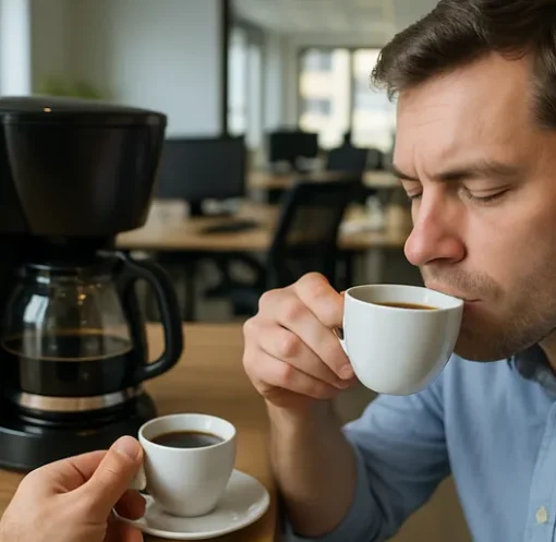 Waarom smaakt kantoorkoffie nooit zoals thuis?