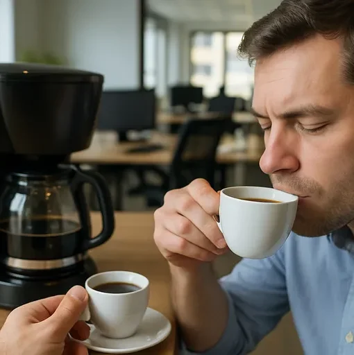 Waarom smaakt kantoorkoffie nooit zoals thuis?