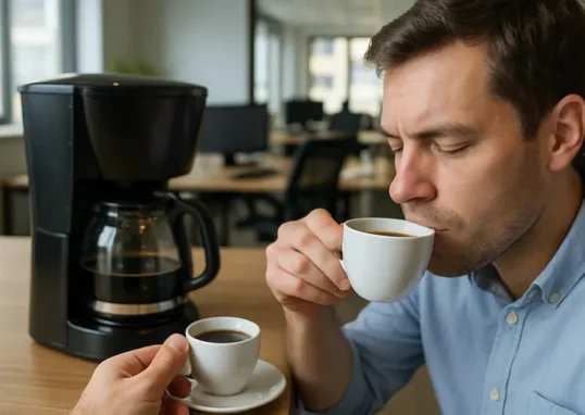 Waarom smaakt kantoorkoffie nooit zoals thuis?